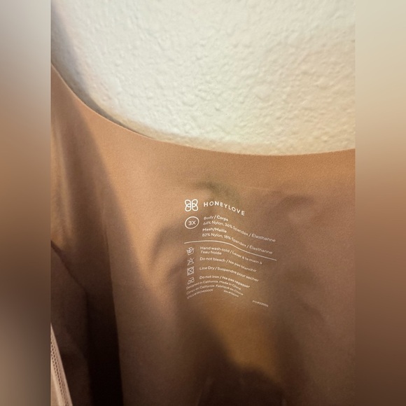 NEW Honeylove Crossover Cami Shapewear Tank Bra Size 3X Plus San Tan NWT - Picture 9 of 10